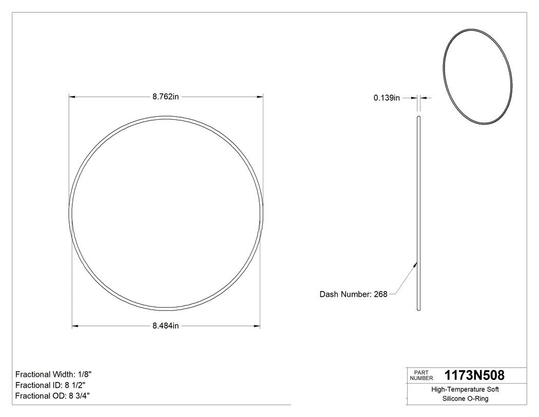 Technical drawing - 1173N508